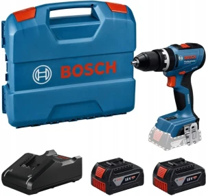 BOSCH GSB 18V-65 Professional - Wiertarko-wkrętarka udarowa 18V 65 Nm bezszczotkowa 2x4,0Ah 06019N3333