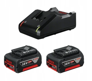 BOSCH 1600A019S0 - Zestaw zasilający 18V Professional 2x akumulator GBA 4,0Ah + szybka ładowarka GAL 18V-40