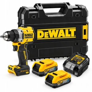 DeWALT DCD800E2T - Wiertarko-wkrętarka akumulatorowa 18V XR 90 Nm BLDC POWERSTACK 2x1,7Ah w walizce TSTAK