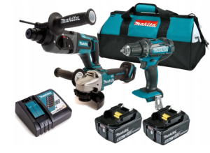 Makita Zestaw Combo DHP482 DGA513 DHR241 2x5ah