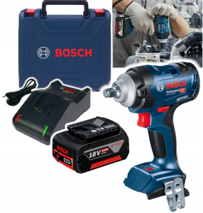 BOSCH KLUCZ UDAROWY 400Nm 18V GDS 18V-400 2x 4.0AH Zestaw Professional 06019K0020